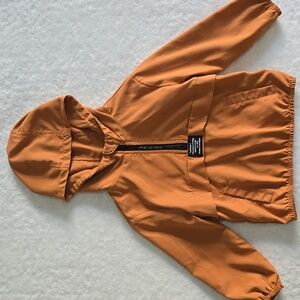 Boys Burnt Orange Light Hooded Jacket